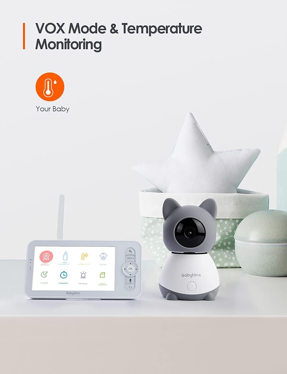 Video Baby Monitor with 1080P Pan/Tilt Camera G2502