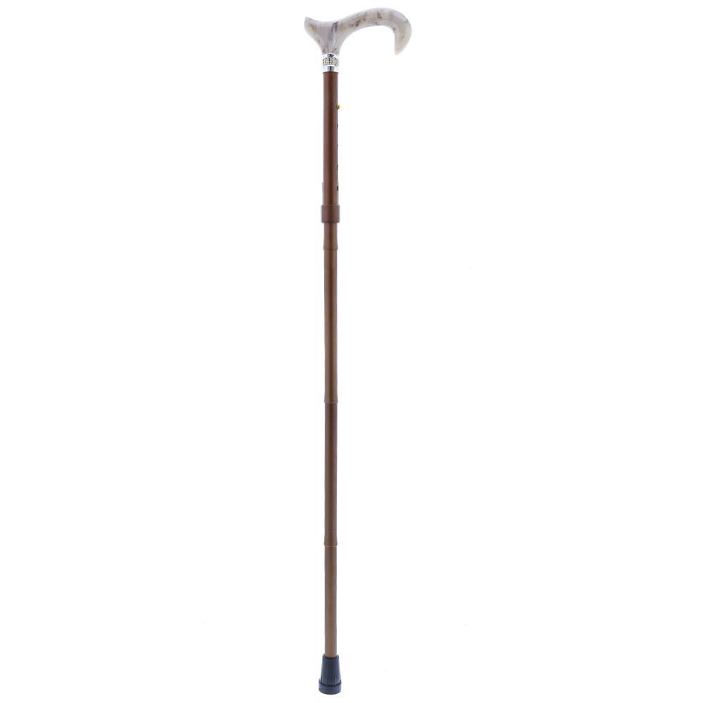 Champagne Pearlz Adjustable Folding Cane with Rhinestone Collar U3727