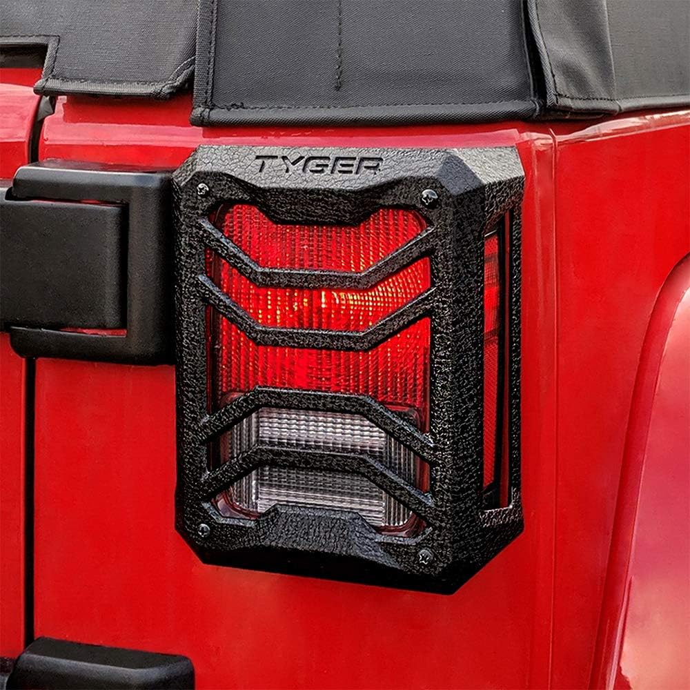 Tail Light Guards Pack of 2 Textured Black Cast Aluminum Alloy V884