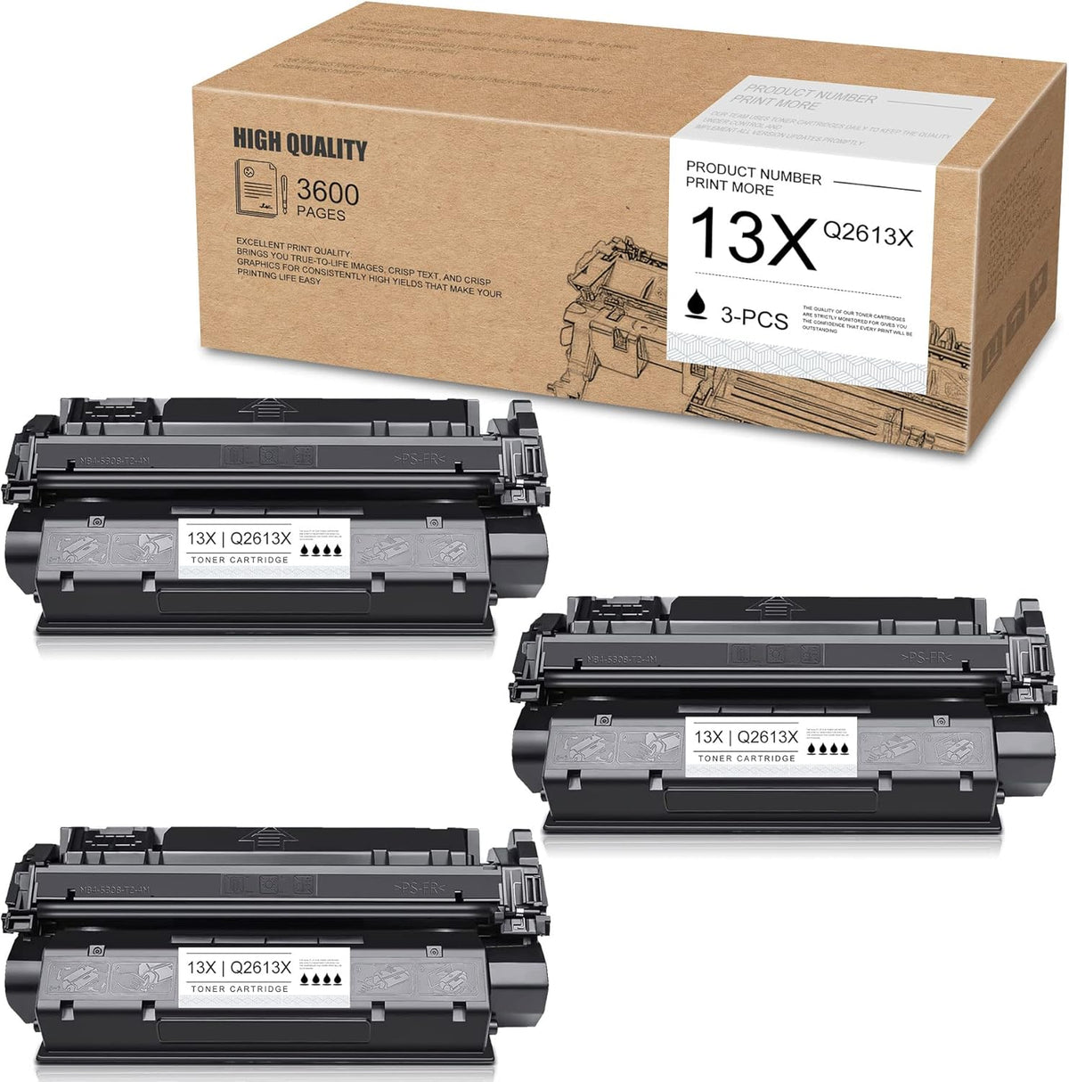 Black 3-Pack Compatible Toner Cartridges K3317