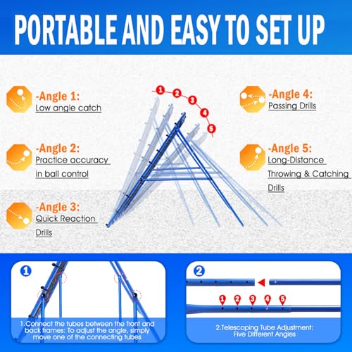 Lacrosse Rebound Net with Target Strike Zone I46561