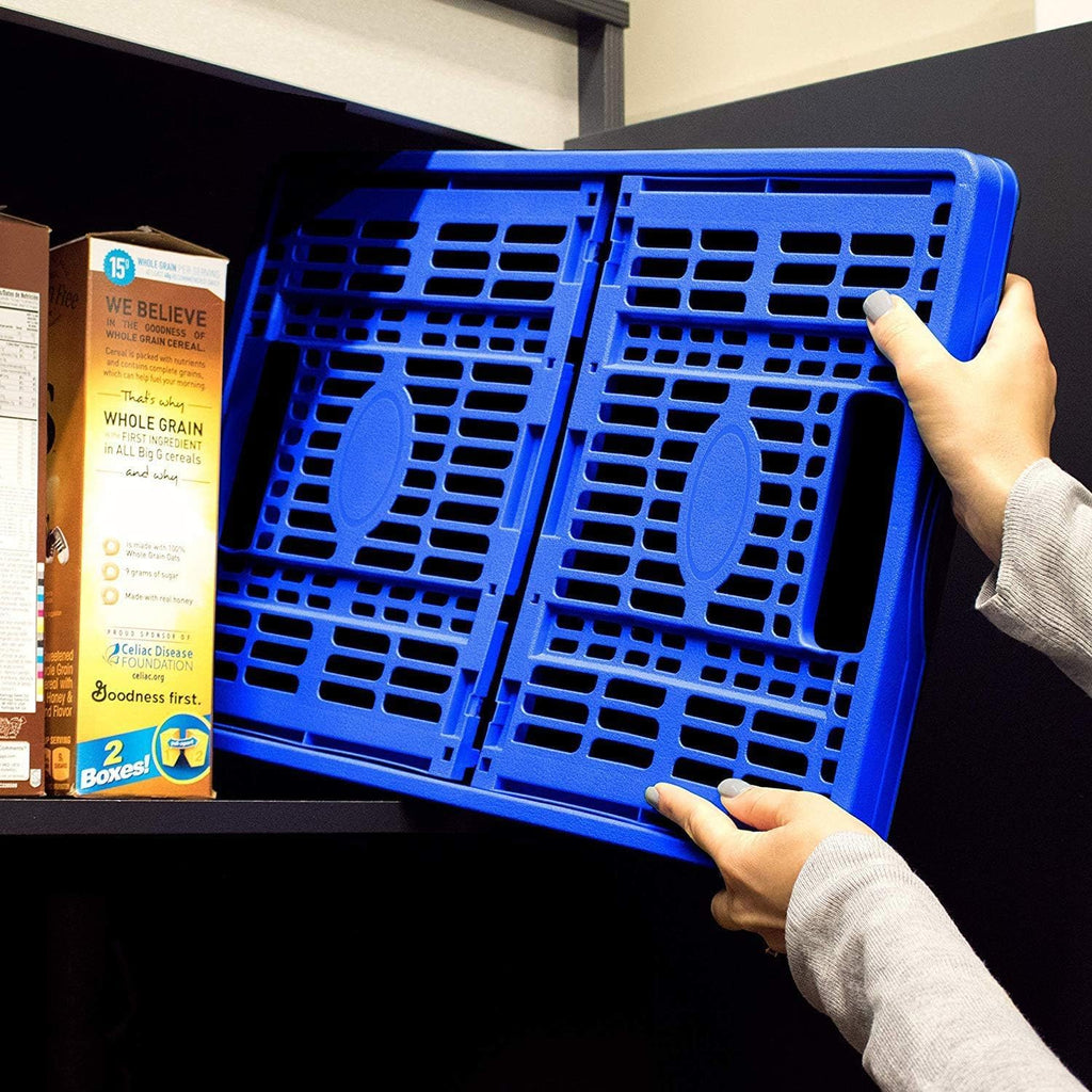 3PK 45L Collapsible Plastic Storage Bins J588189