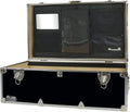 Camping Storage Chest with Lid Stay 32 x 18 x 13.5 Inches Red Q7152