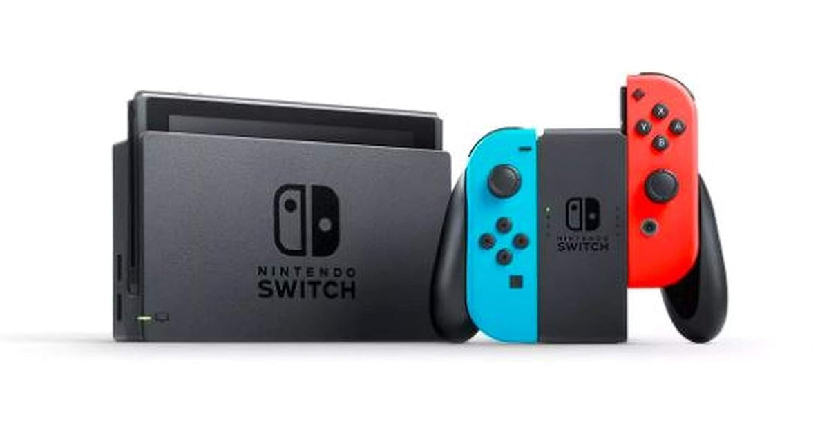 Neon Blue/Red Joy-Con and Mario Kart 8 Deluxe Bundle D7341