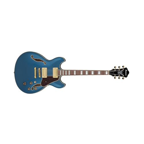 Prussian Blue Metallic Semi-hollow Electric Guitar Z54706