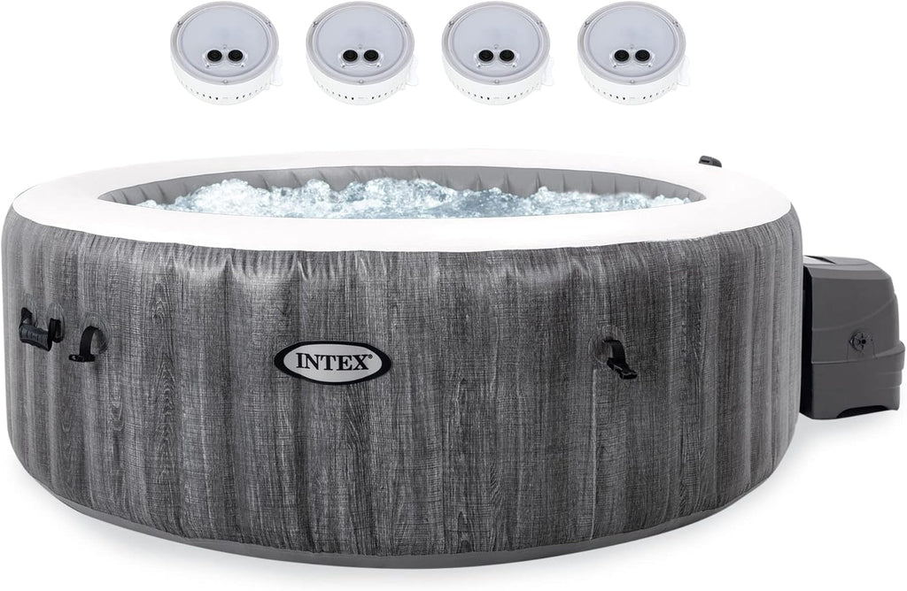 Greywood Inflatable Hot Tub with 4 LED Lights L324