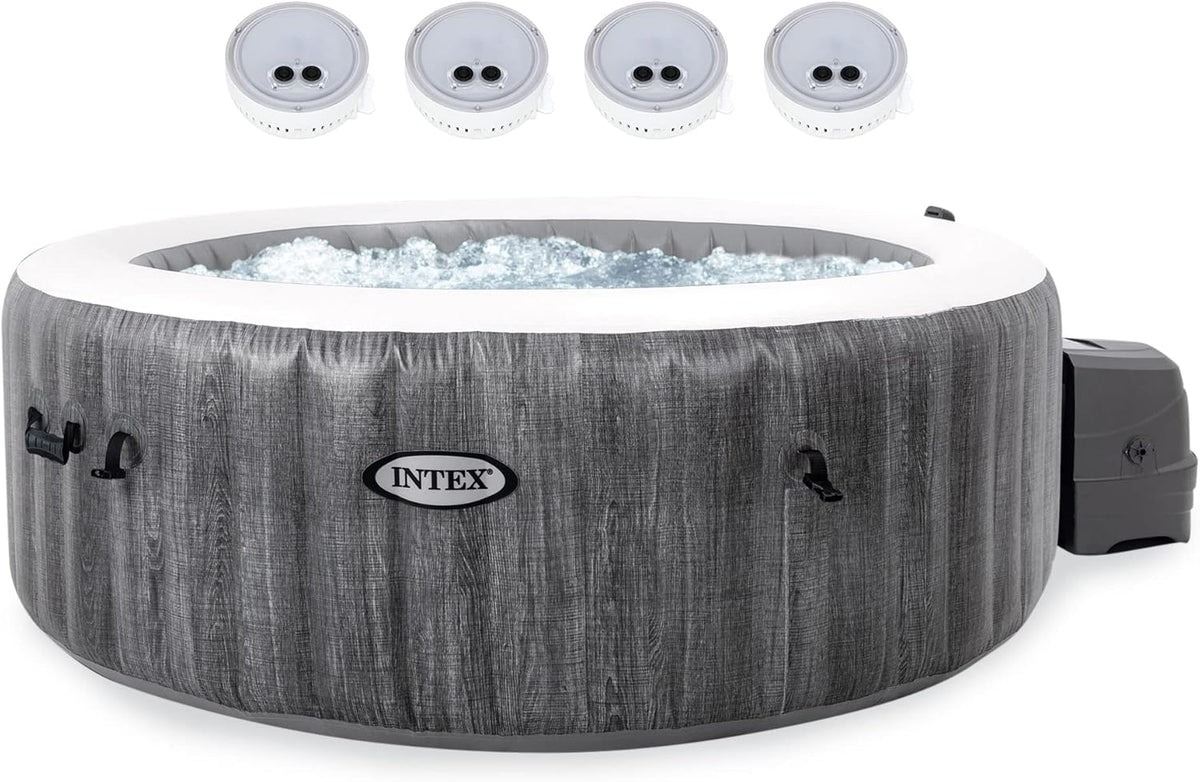 Greywood Inflatable Hot Tub with 4 LED Lights L324