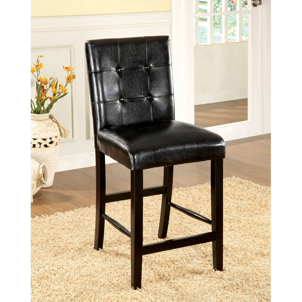 Black 5-Piece Round Pub Set Q32990