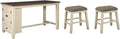 Counter Height Dining Table with Storage Cabinet B84913
