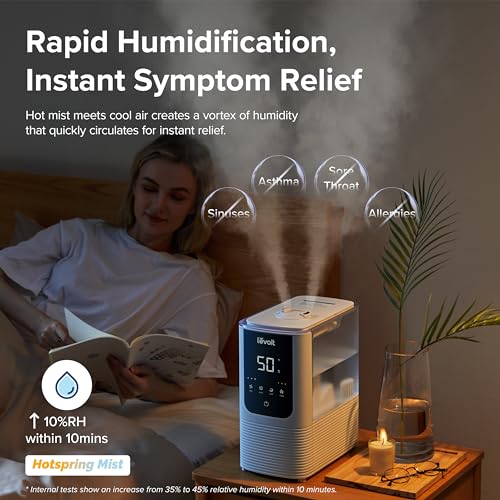 White Smart Warm and Cool Mist Humidifier M160