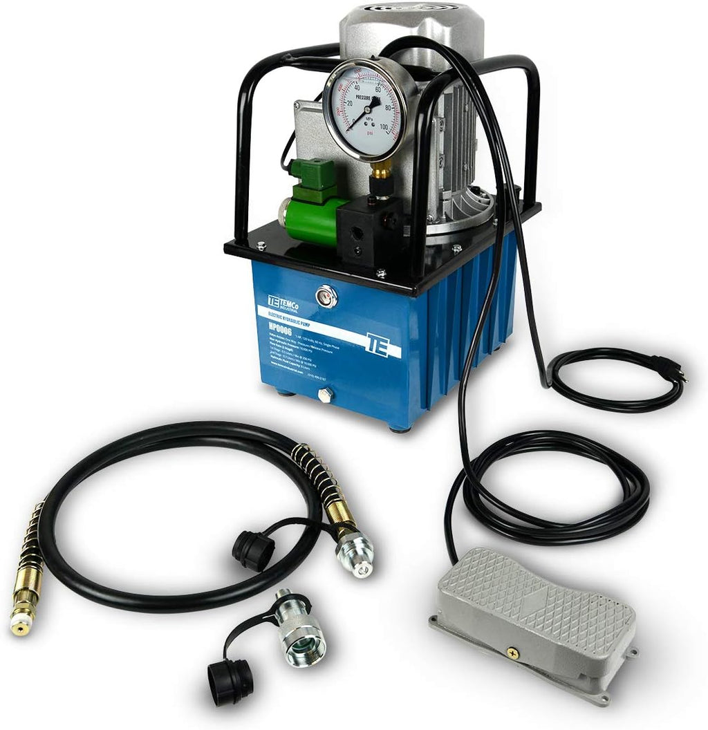 Electric Hydraulic Pump Power Pack Unit 2 Stage Single Acting 110v 10k psi P637785
