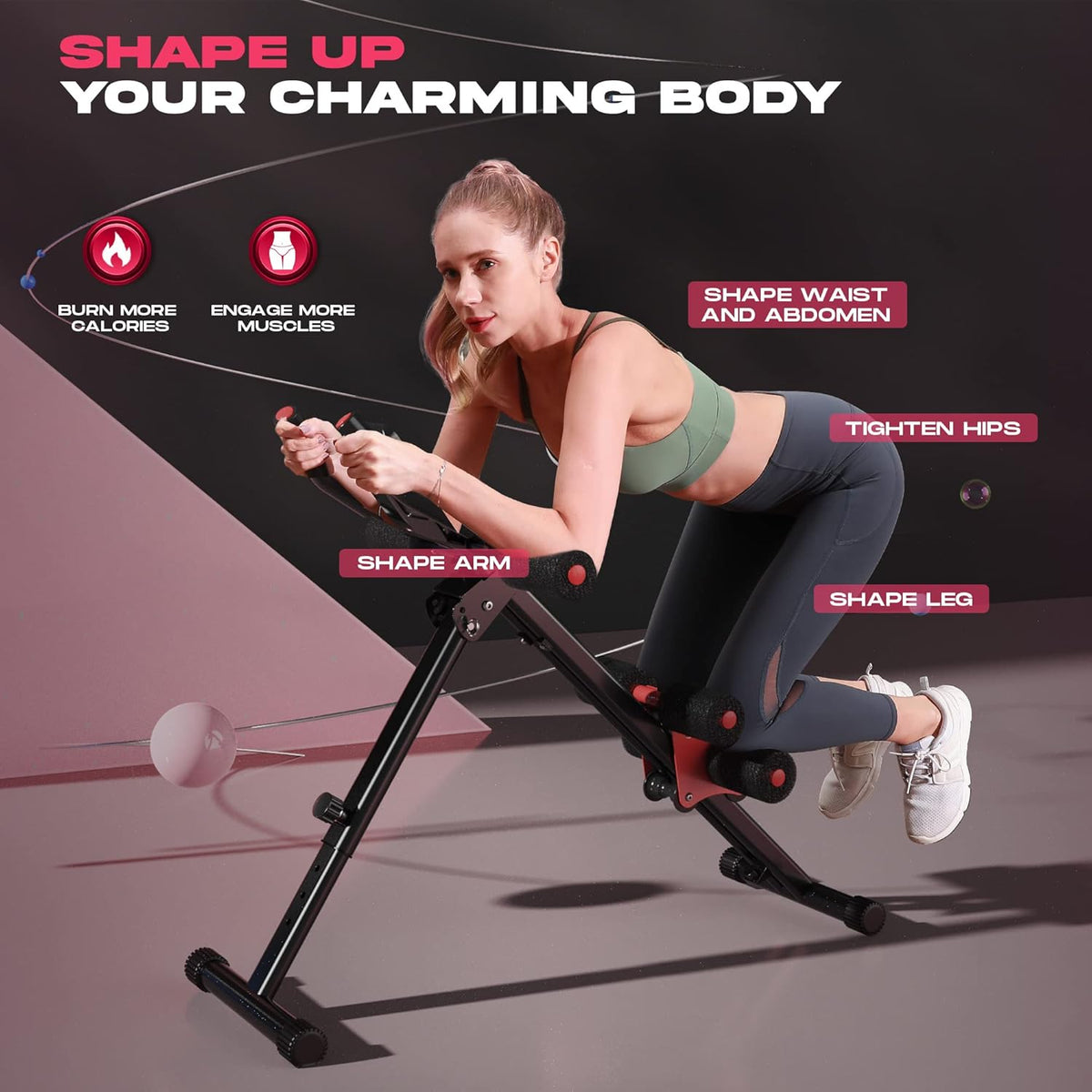 Adjustable Foldable Ab Machine Y547