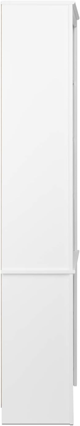 White Tall Bookcase D1315