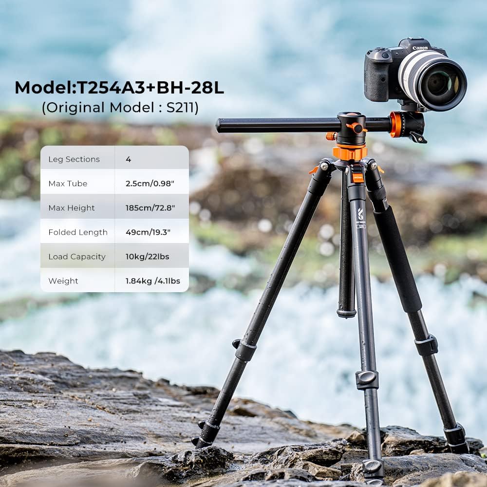 72 inch Aluminium Camera Tripod with 360 Degree Ball Head T400