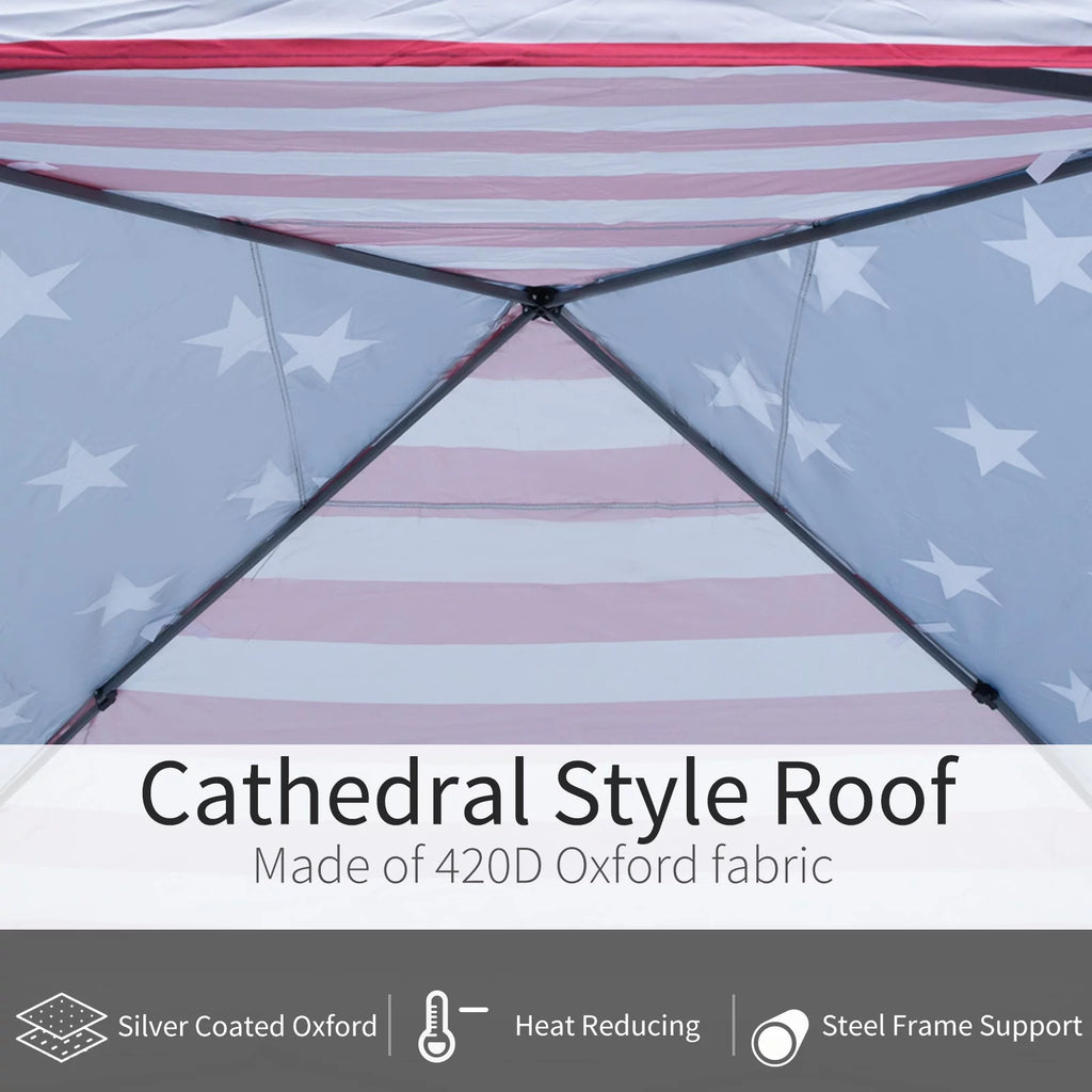10' x 10' Pop Up Canopy Tent with Netting B970
