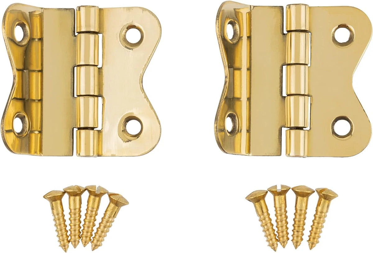 Solid Brass Cabinet Hinges 4 Pairs I109