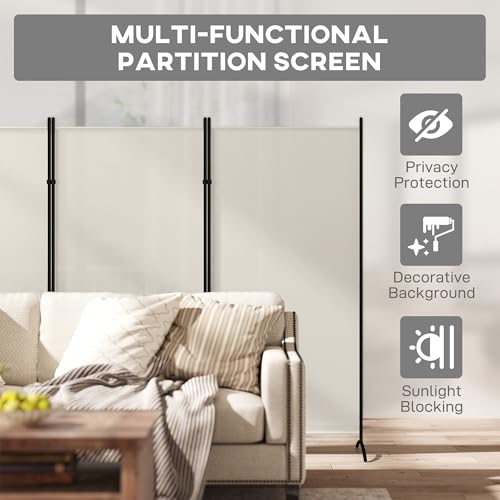 6 Ft Tall Folding Room Divider K93873