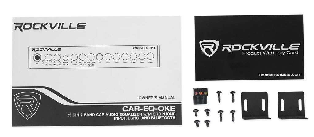 7 Band Car Audio Equalizer with Bluetooth and Mic Input D178