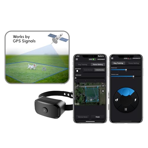 GPS Dog Fence with Remote Training Waterproof Collar System O546