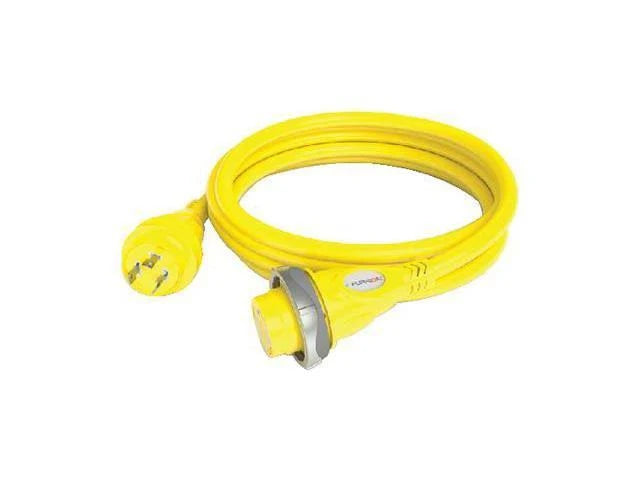 30A 125V Marine Cordset 50ft Yellow I166391