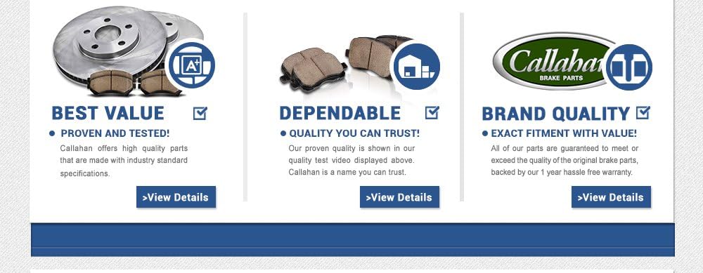 Premium 5 Lug Brake Disc Rotors with Ceramic Brake Pads and Clips P72510