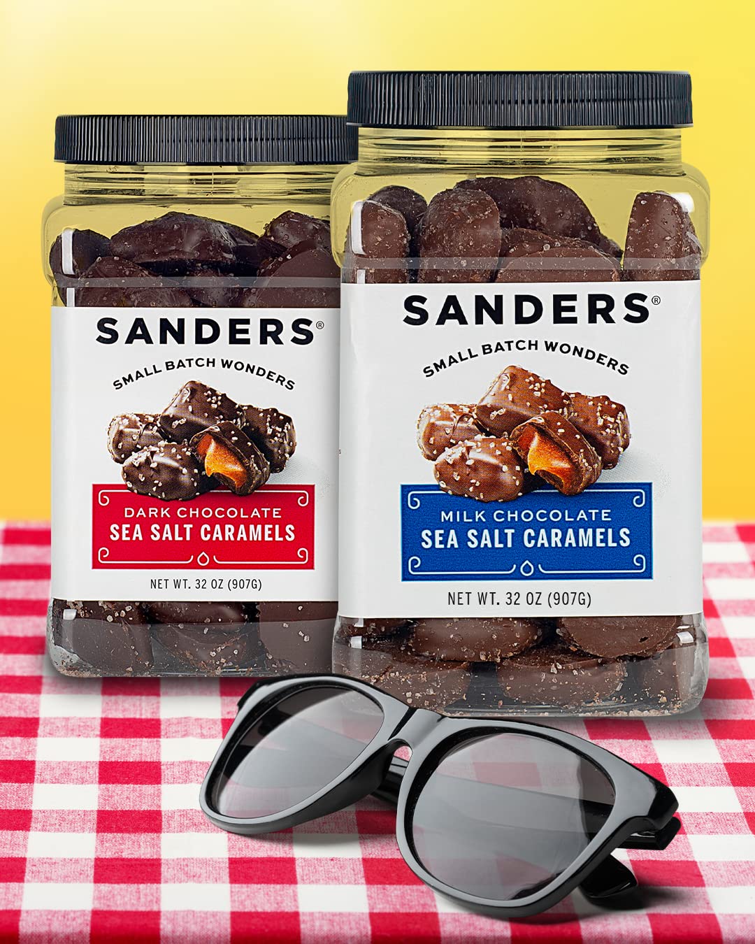 Milk Chocolate Sea Salt Caramels (32 oz Tub) C547