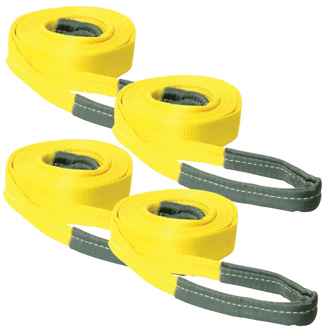 Tow Strap Kit - 5,000 Pound Towing Capacity - 2 inch x 20 Foot Tow Straps and 2 inch x 30 Foot Tow Straps V322