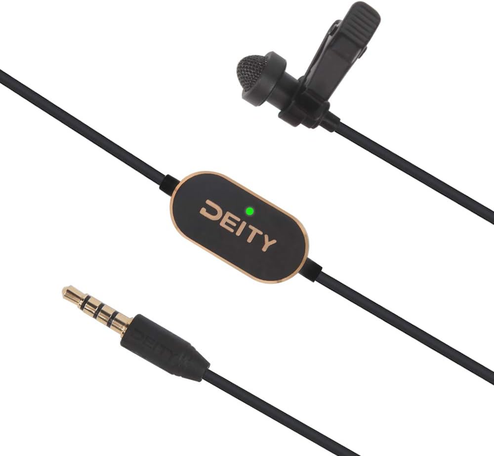 Pack of 2 Omnidirectional Condenser Lavalier Microphone with 3.5mm TRS/TRRS Compatibility I9235