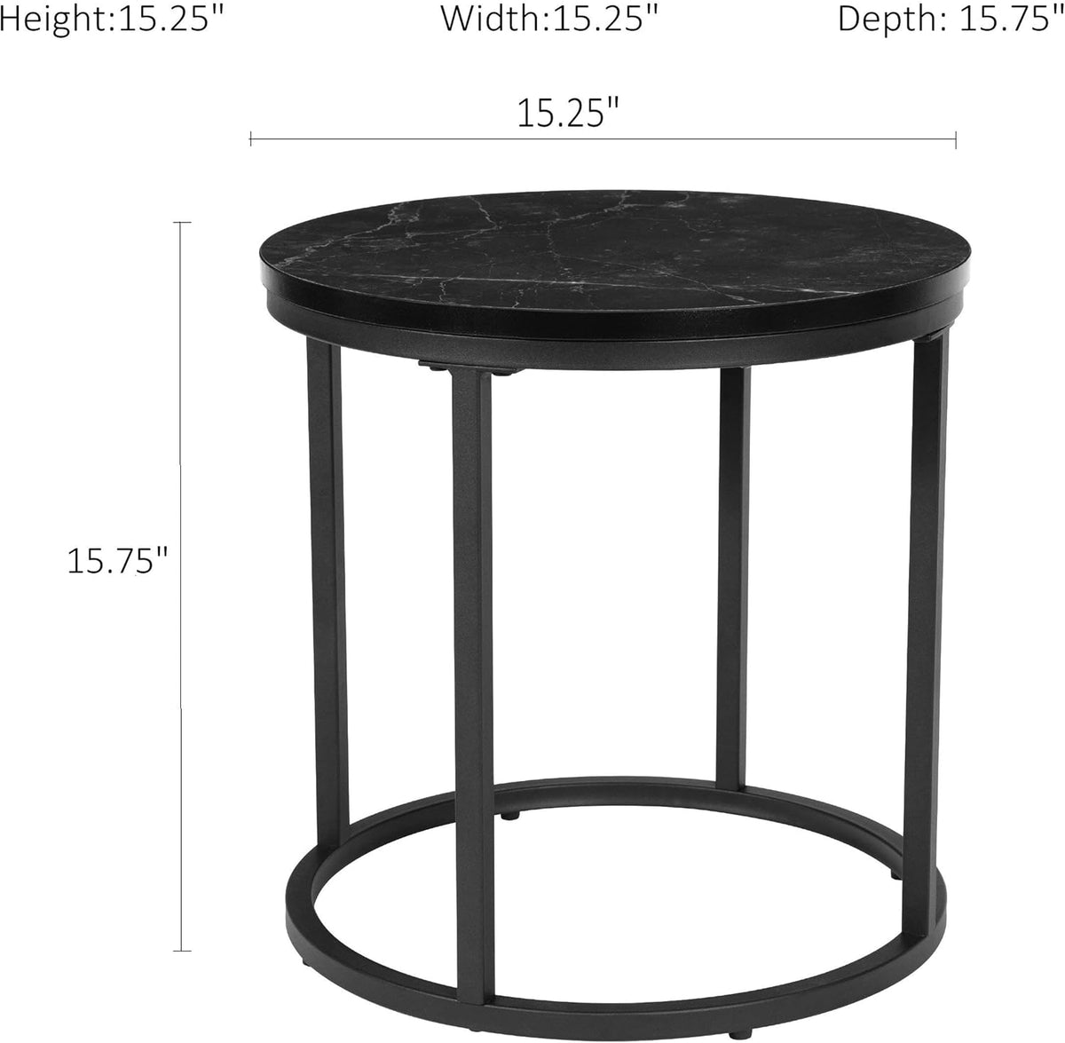Black End Table Set of 1 Y96022