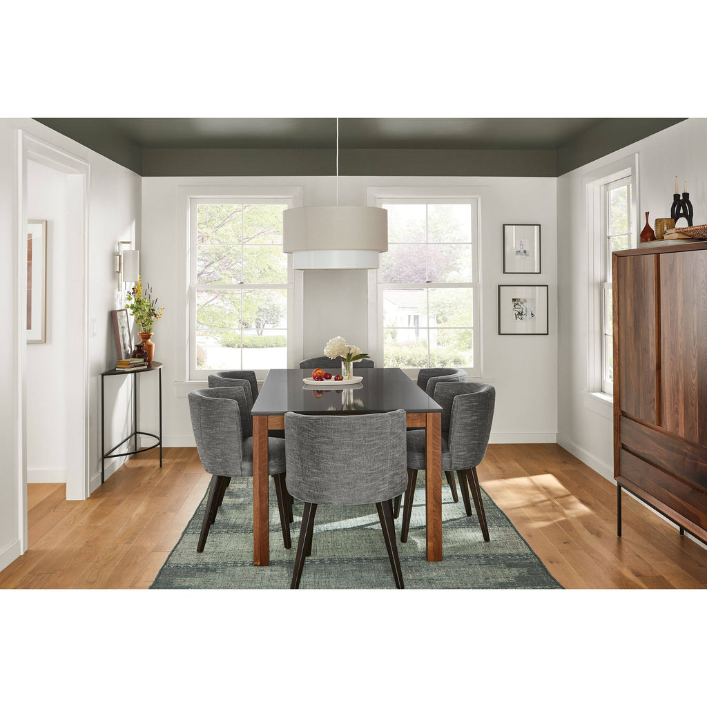 Sage Green Grey Slim Half-Round Console Table R9599