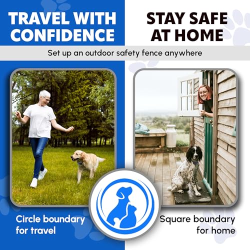 GPS Dog Fence with Remote Training Waterproof Collar System O546