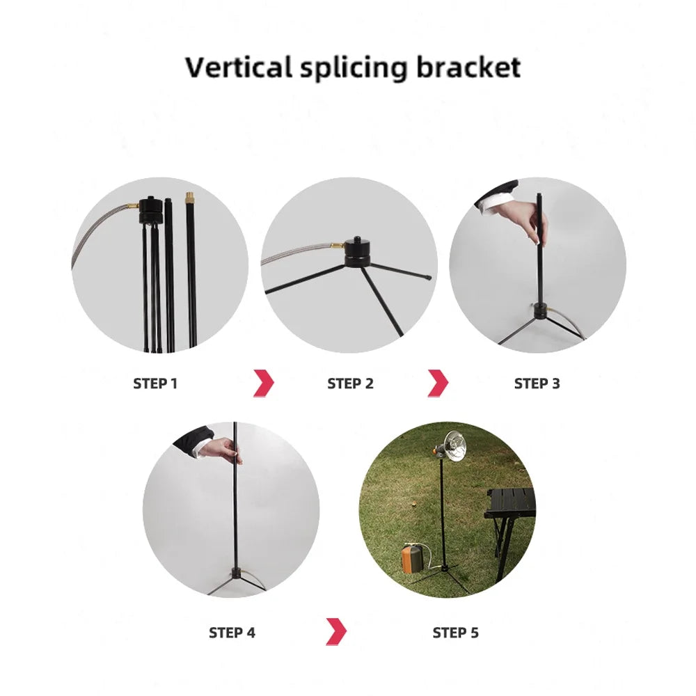 Camping Tent Heating Stove Tripod Holder Q34682