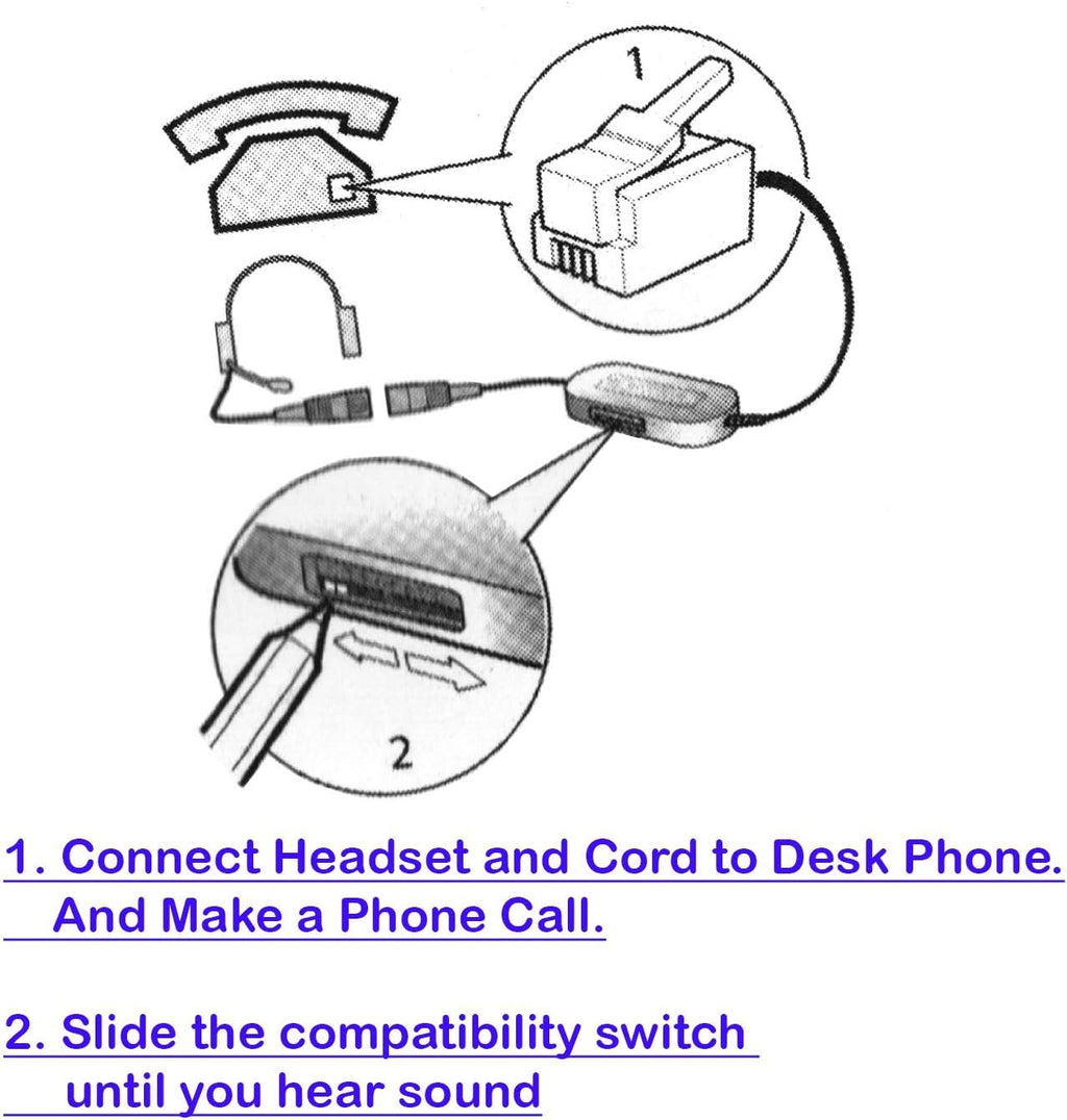 Monaural Office Headset with RJ9 Cord X918