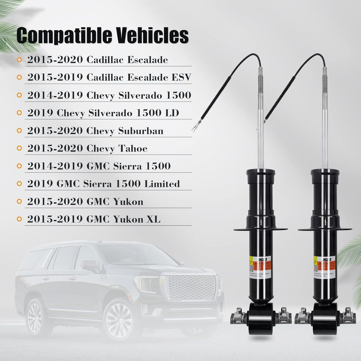2PCS Front Shocks Absorbers Struts Electronic Magnetic G277837