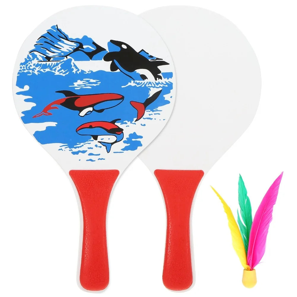 2 Rackets +1 Ball Paddle Ball Game U76284