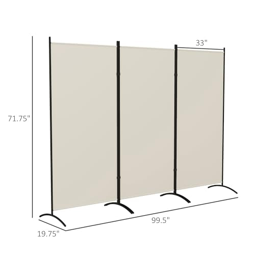 6 Ft Tall Folding Room Divider K93873
