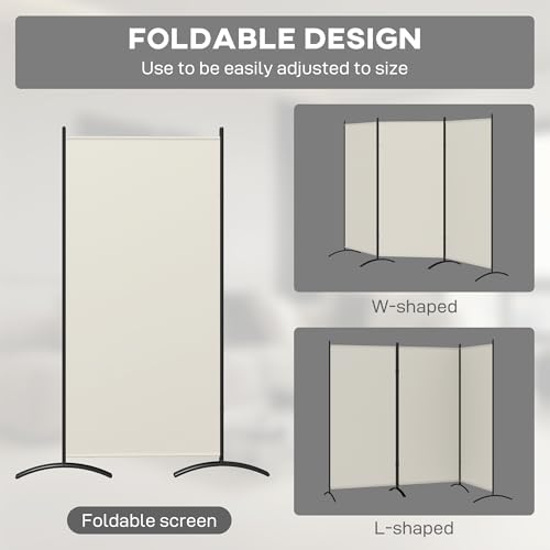6 Ft Tall Folding Room Divider K93873