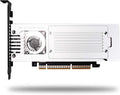 4-Bay M.2 NVME Adapter, PCIE 3.0 X8 Bandwidth, Full Aluminum Panel with Built-in Fan I528