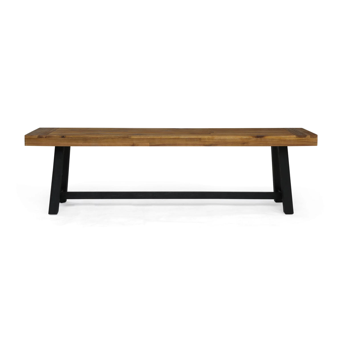 Acacia Wood Outdoor Bench Set of 2 M5236