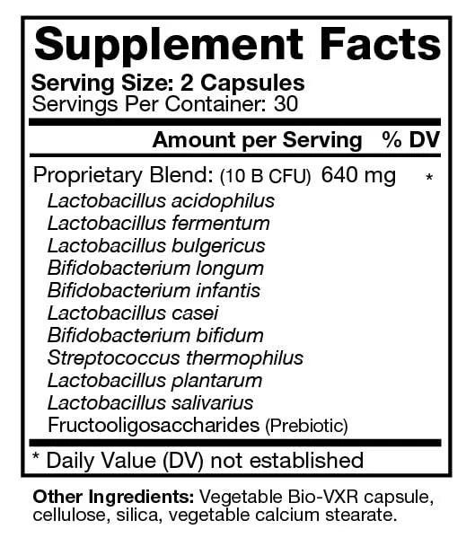 60 Veg Caps Pre/Probiotic Formula Y19659