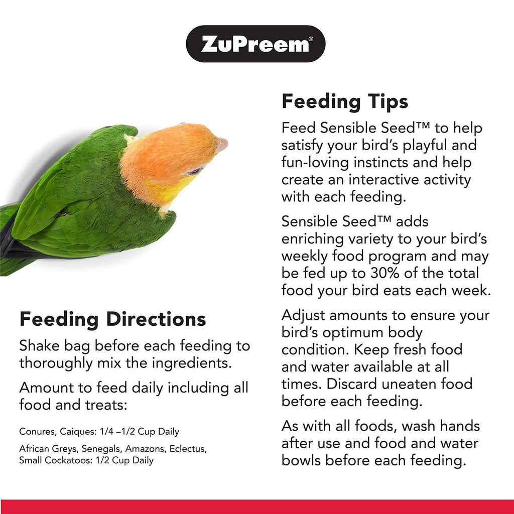 Sensible Seed Bird Food for Parrots & Conures Y399