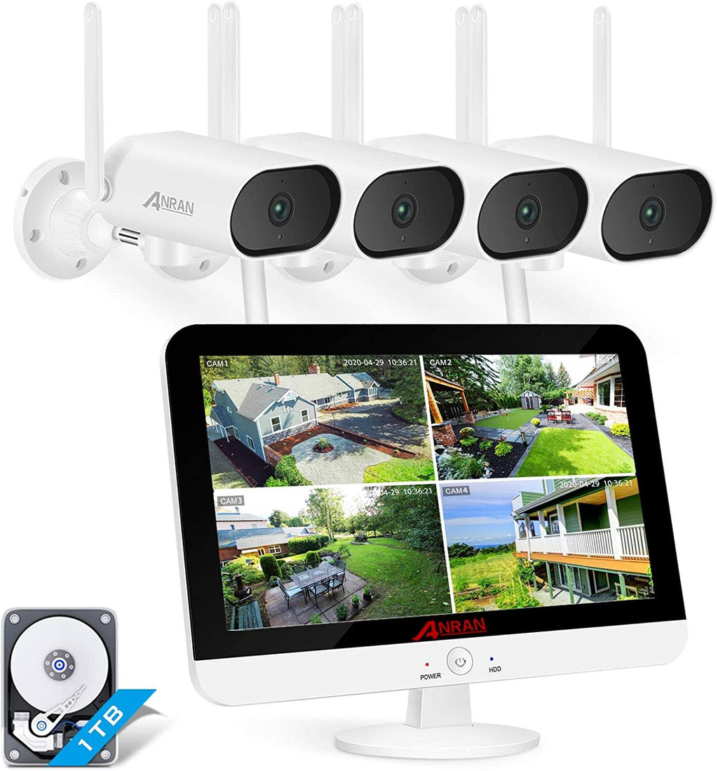 Wireless Surveillance Camera System with 13 inch Monitor R367830