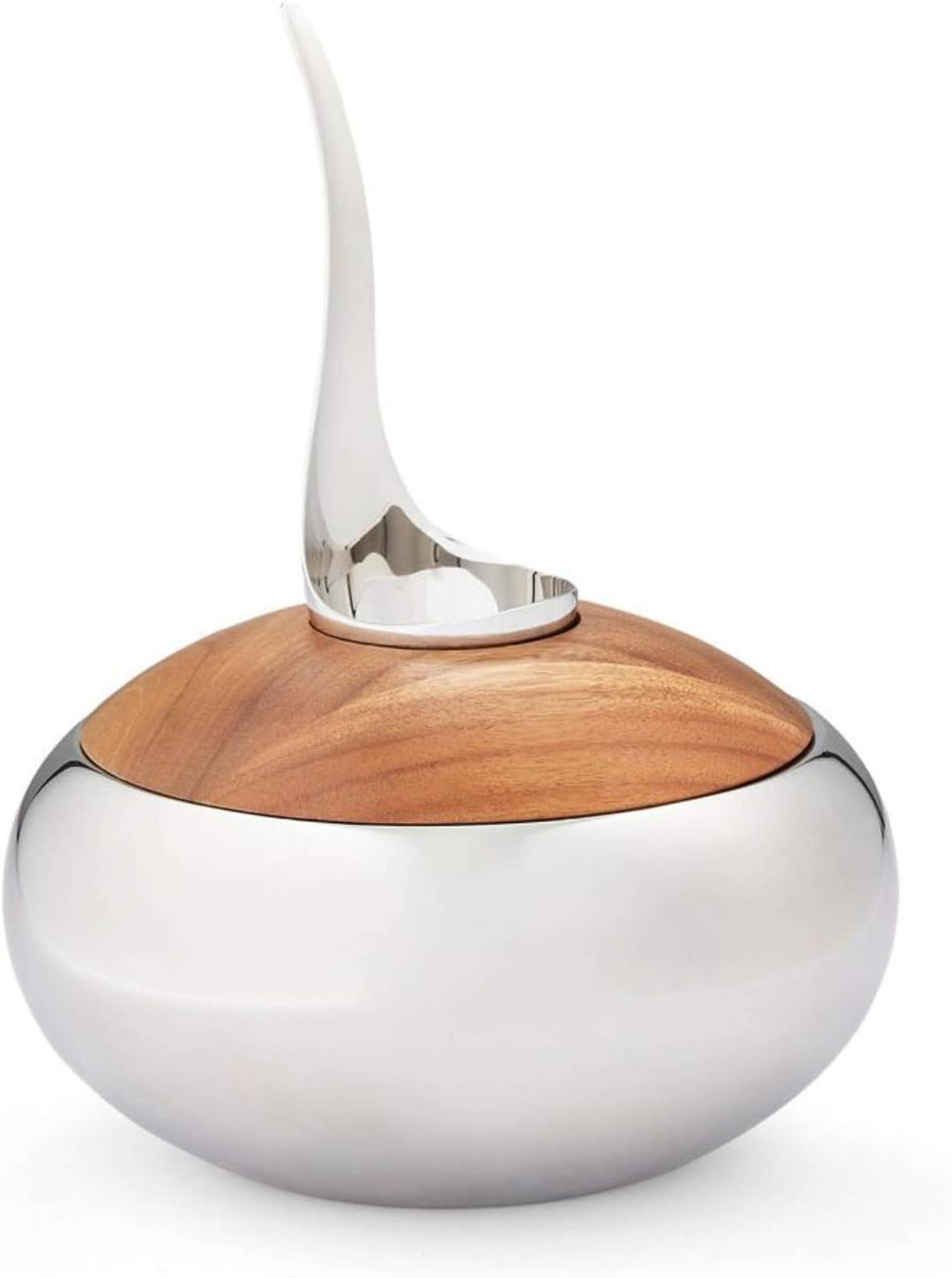 Acacia Wood and Stainless Steel Ice Bucket N1959