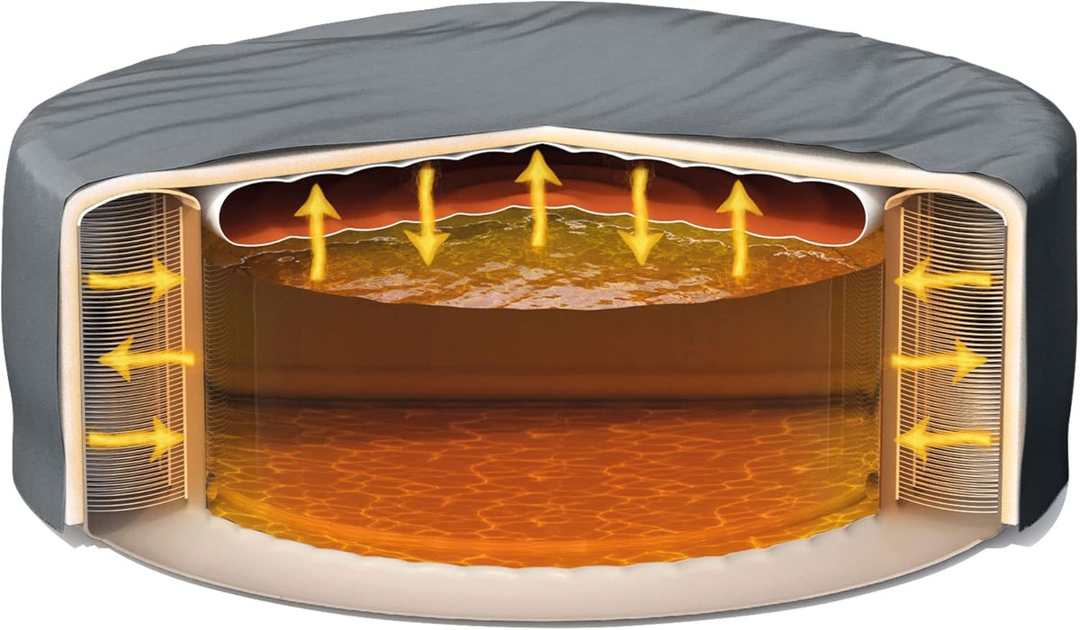 Greywood Inflatable Hot Tub with 4 LED Lights L324