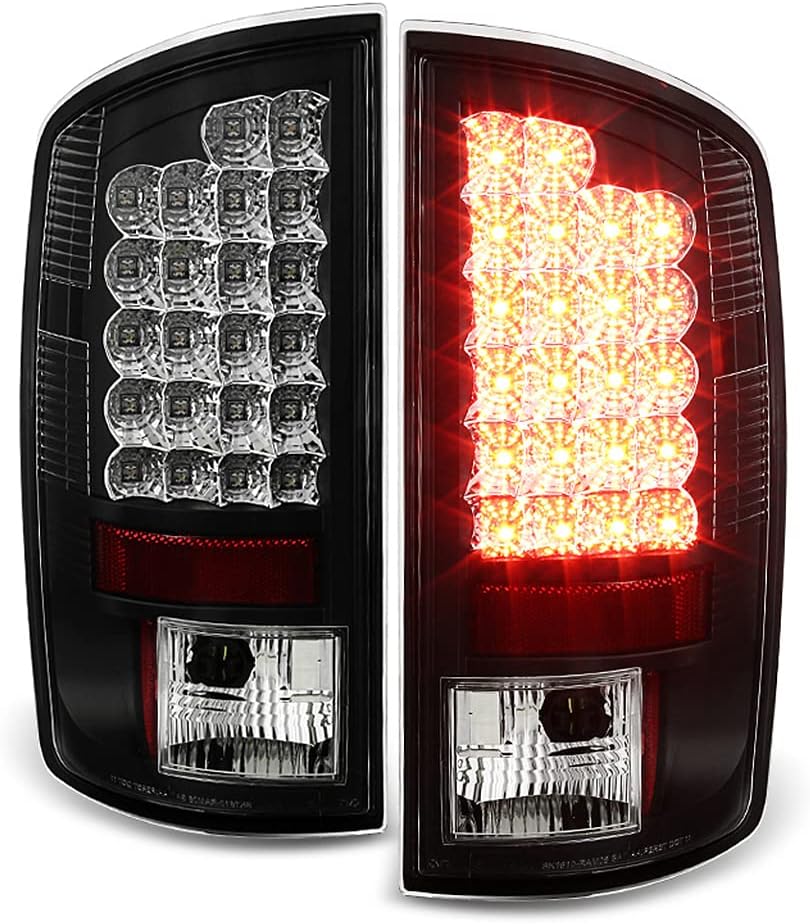 Chrome LED Tail Lights Brake Lamps Set Left+Right E93859