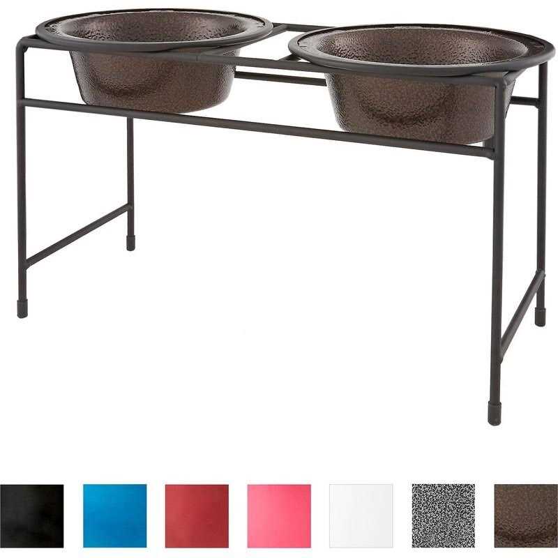Double Diner Feeder with Stainless Steel Dog Bowls P72675