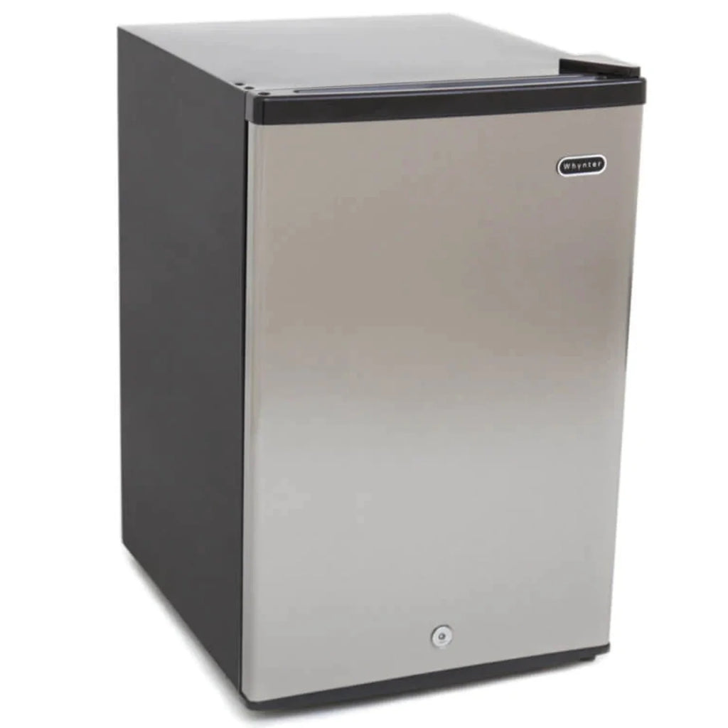Black 3.0 cu. ft. Upright Freezer with Lock R693