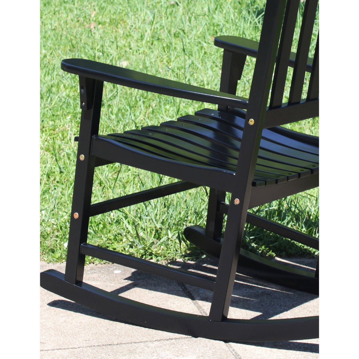 Black Acacia Hardwood Outdoor Rocking Chair M3336