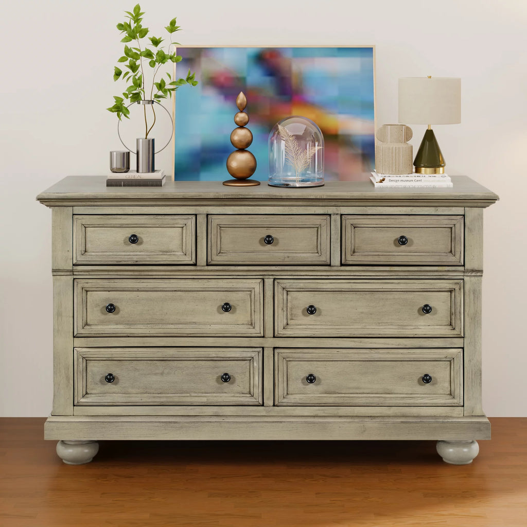 Solid Wood Seven-Drawer Dresser W9741