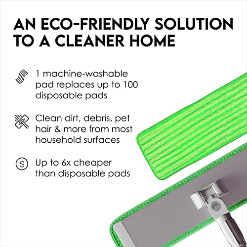 Microfiber Mop Pads 4 Pack Reusable Washable Cloth Mop Head 18 Inch Z88220